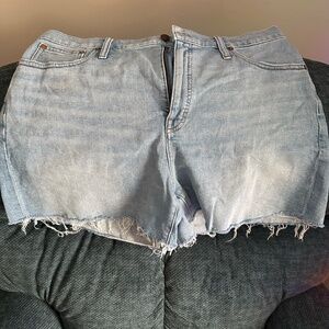 Madewell high rise denim short